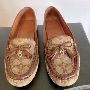 COACH leather loafers